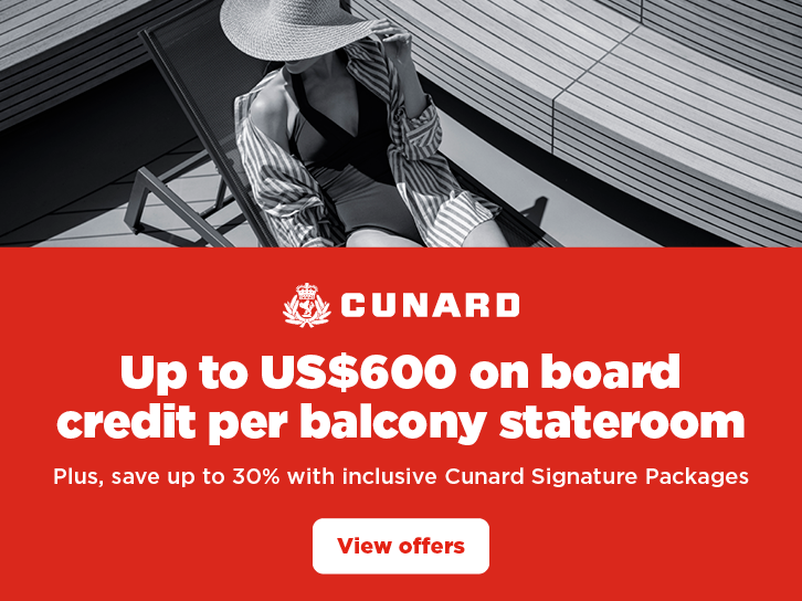 Cunard Up To $600 On Board Credit T&C's